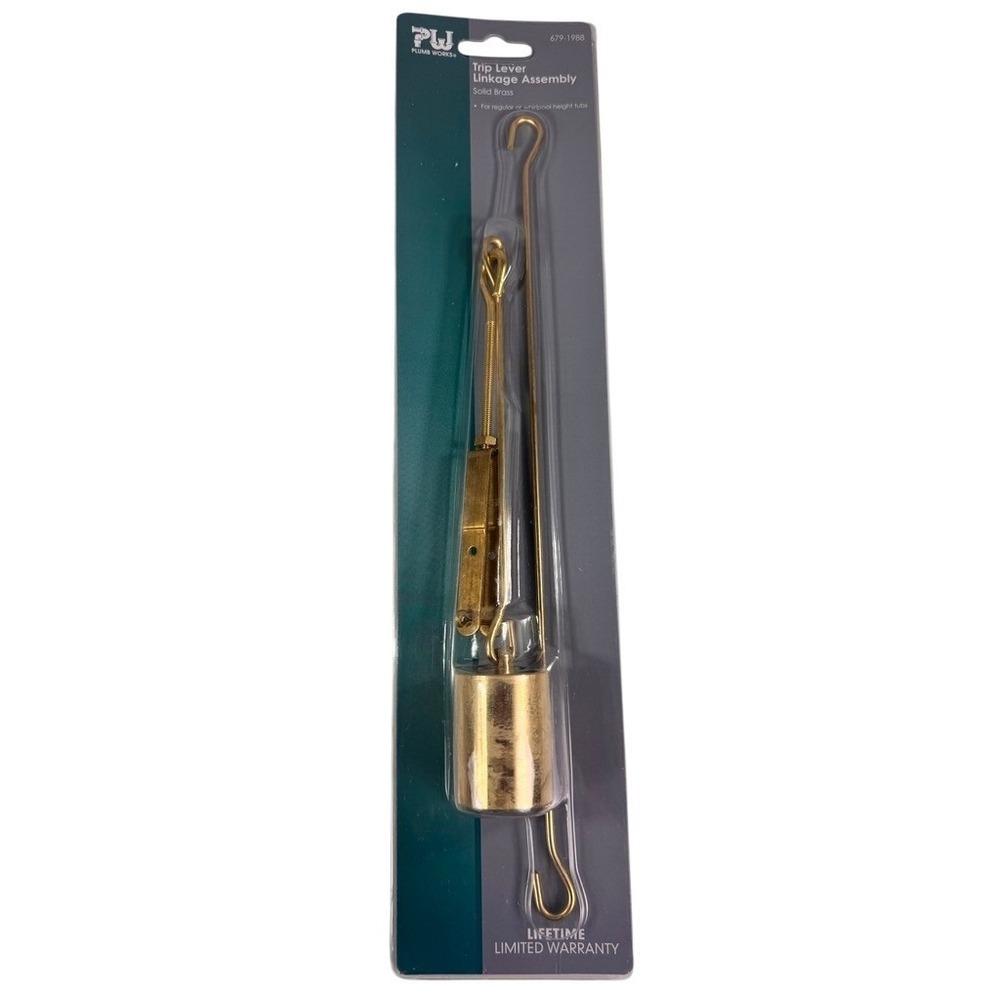 Plumb Works Solid Brass Trip Lever Linkage Assembly Bath Tubs 679-1988